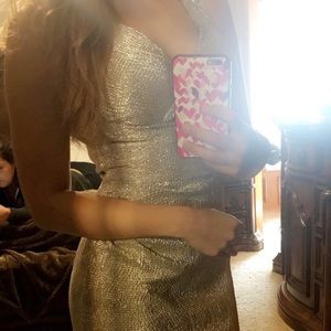 Ralph Lauren gold dress